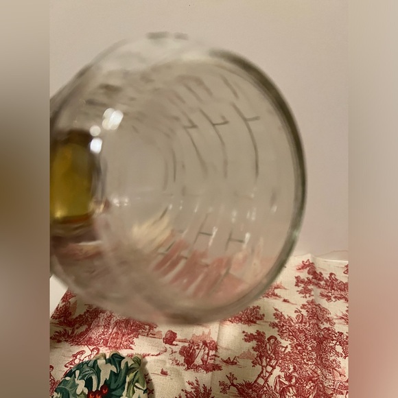 NWOT LONGABERGER GLASS MASON JAR w/ CHRISTMAS LID COVER. - Picture 10 of 10